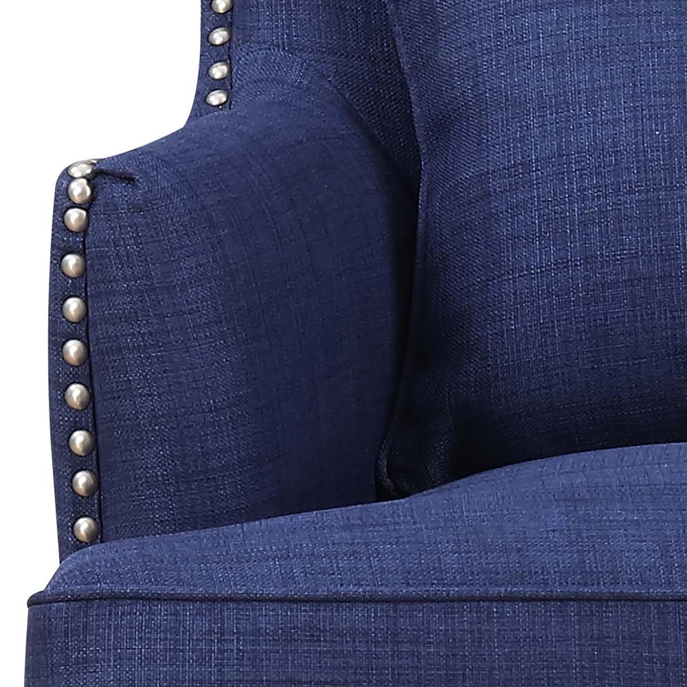 Kegan Accent Chair in Blue. Picture 5