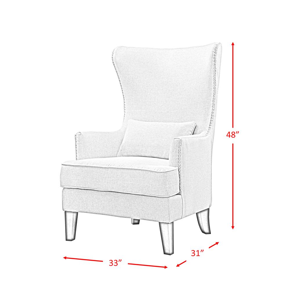 Kegan Accent Chair in Heirloom Charcoal. Picture 2
