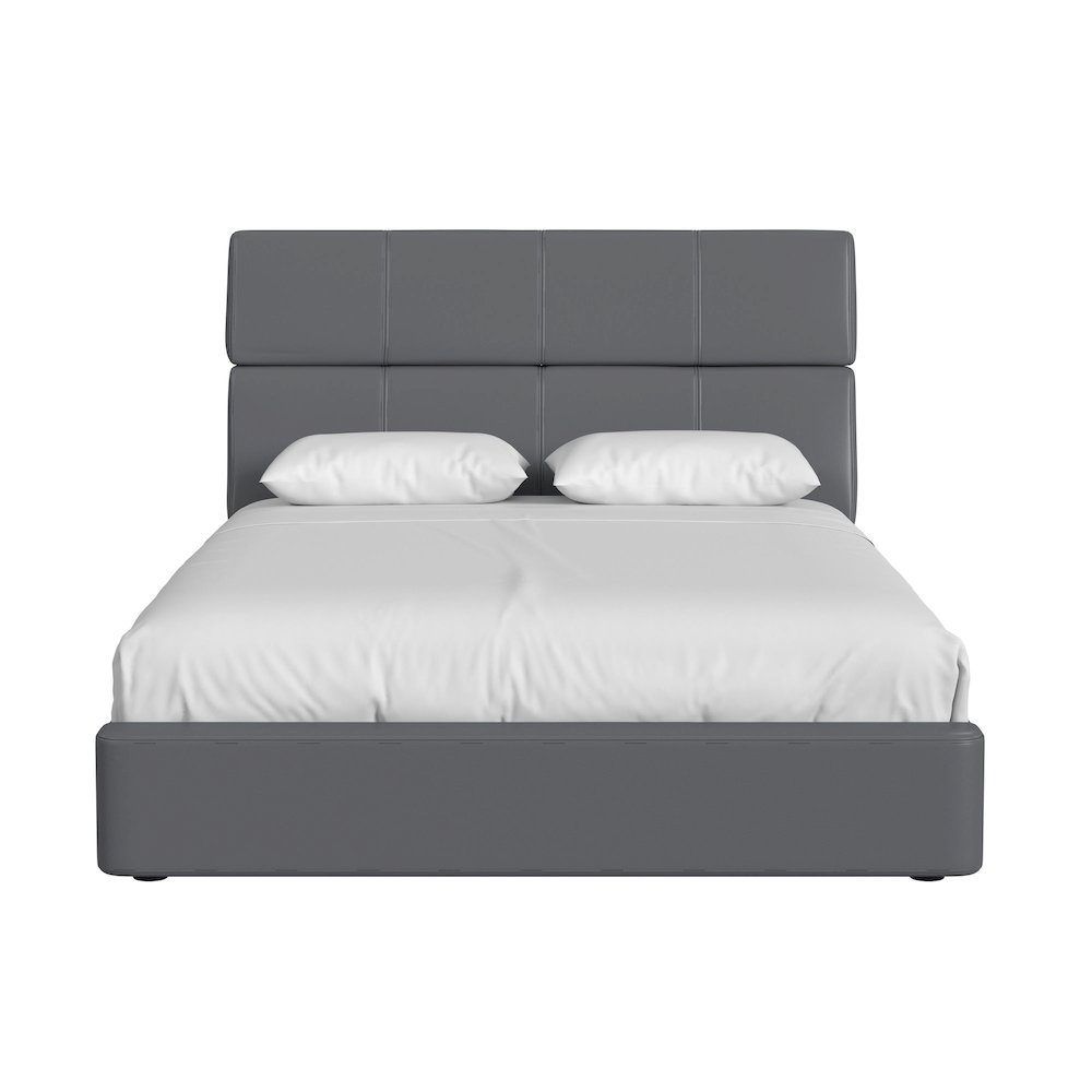 Booker Full Bed in Grey PU. Picture 2