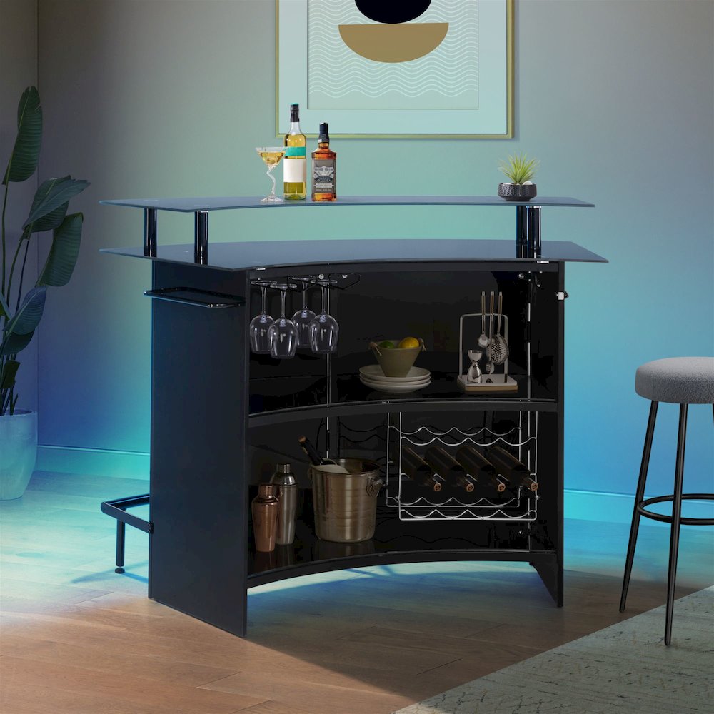 Valerie  Bar Table in Black. Picture 14