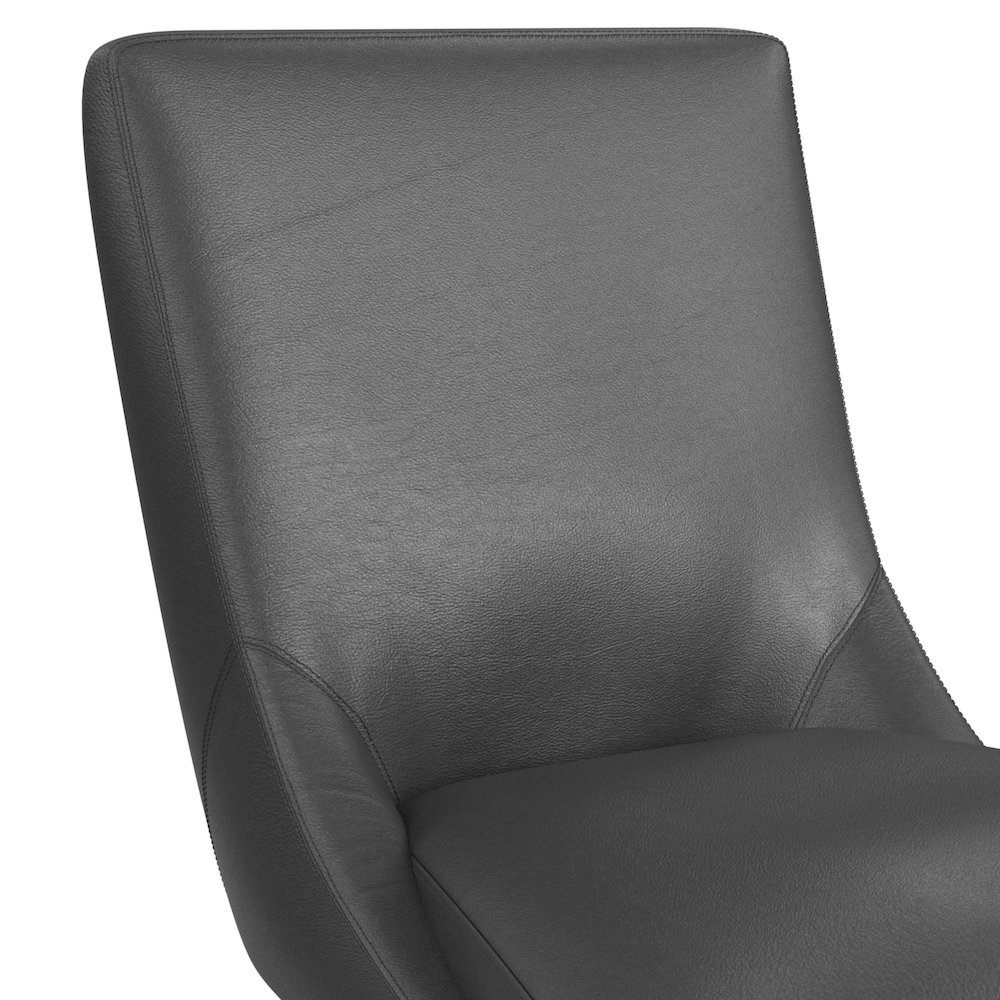 Charlie Swivel Counter Stool with Pewter PU in Espresso (2 Per Carton). Picture 4