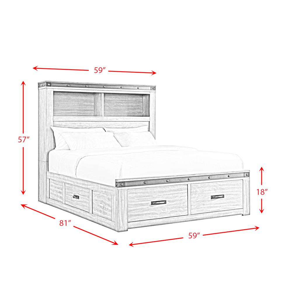 Montauk Youth Full Platform Storage Bed. Picture 4