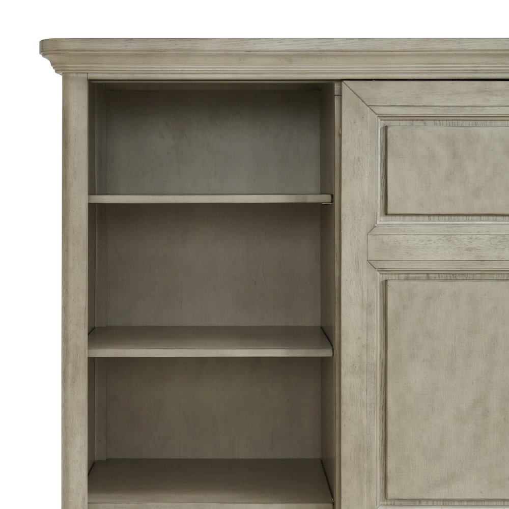Emiko 5-Drawer Door Chest in Light Grey. Picture 4