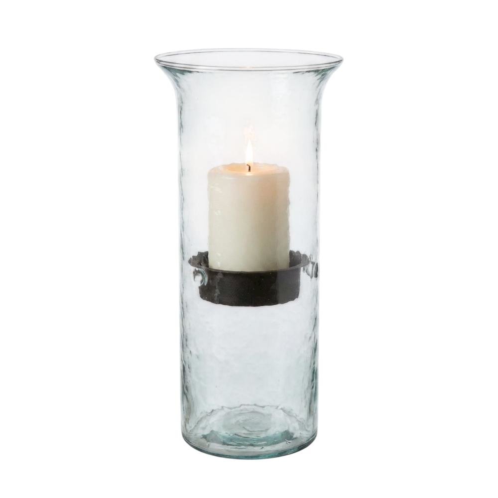 Mini Glass Candle Cylinders W Rustic Insert - Large. Picture 1