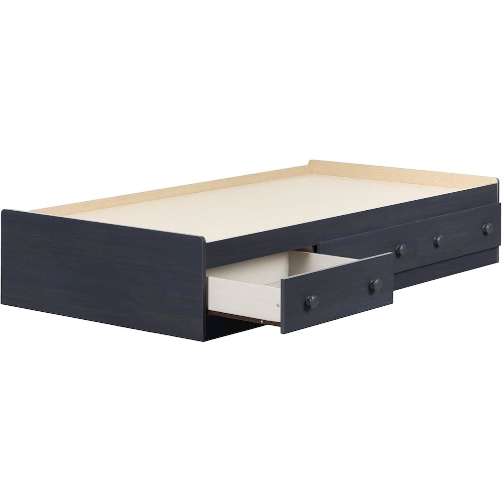 South Shore Summer Breeze Twin Mates Bed (39'') with 3 Drawers, Blueberry. Picture 1