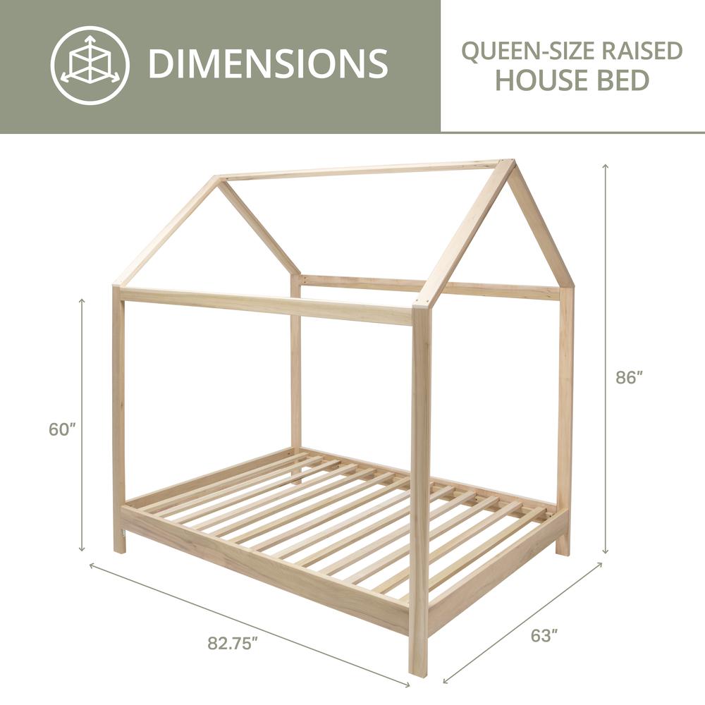 American Furniture Classics Queen Size House Bed with Raised Base. Picture 3