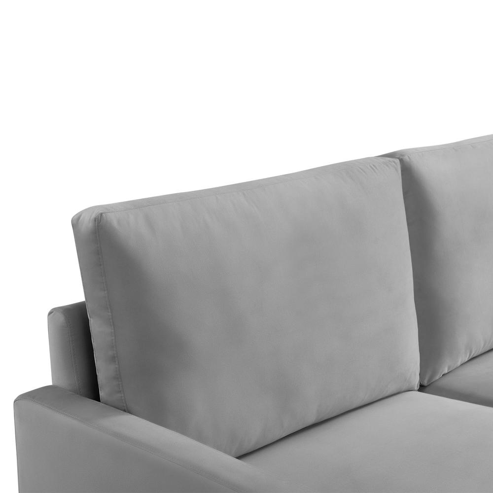 69 Inch Wide Upholstered Two Cushion Sofa with Square Arms. Picture 8