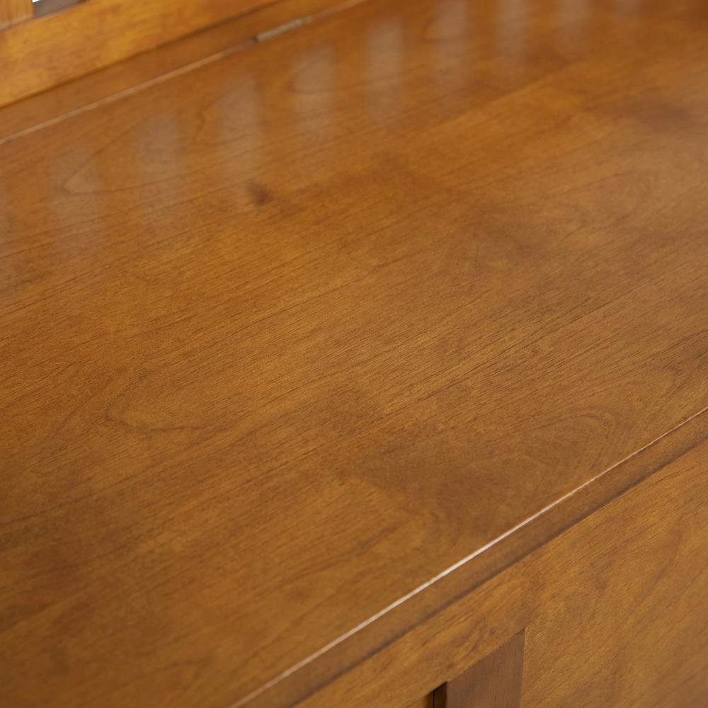 Wood Entryway Gun Concealment Bench with Storage and Durable Finish. Picture 6