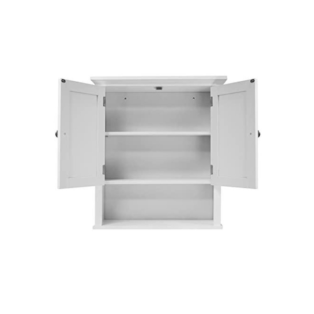 Two Door Wall Cabinet with shelves. Picture 3