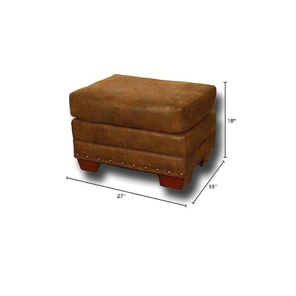 Buckskin Ottoman. Picture 5