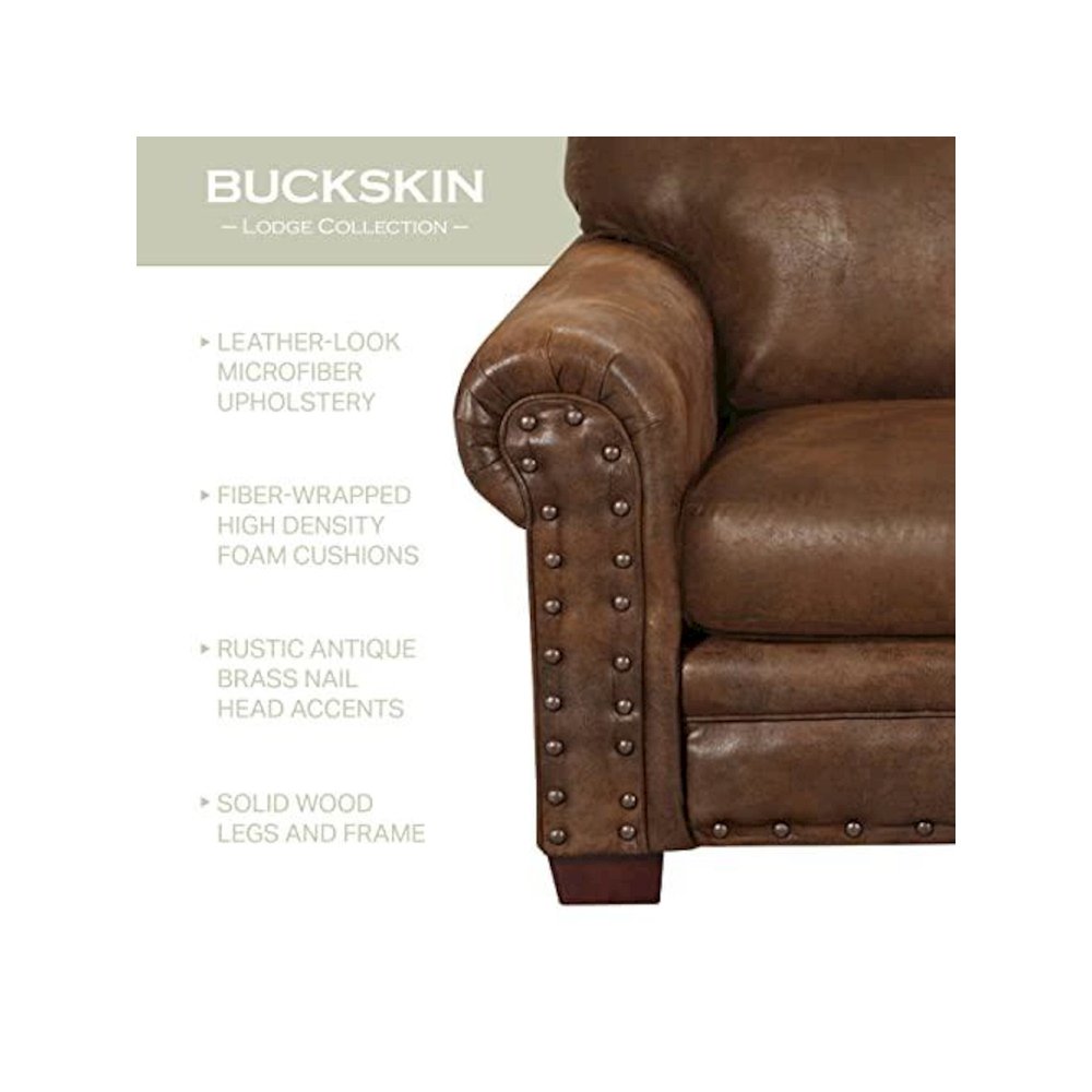 Buckskin Ottoman. Picture 7