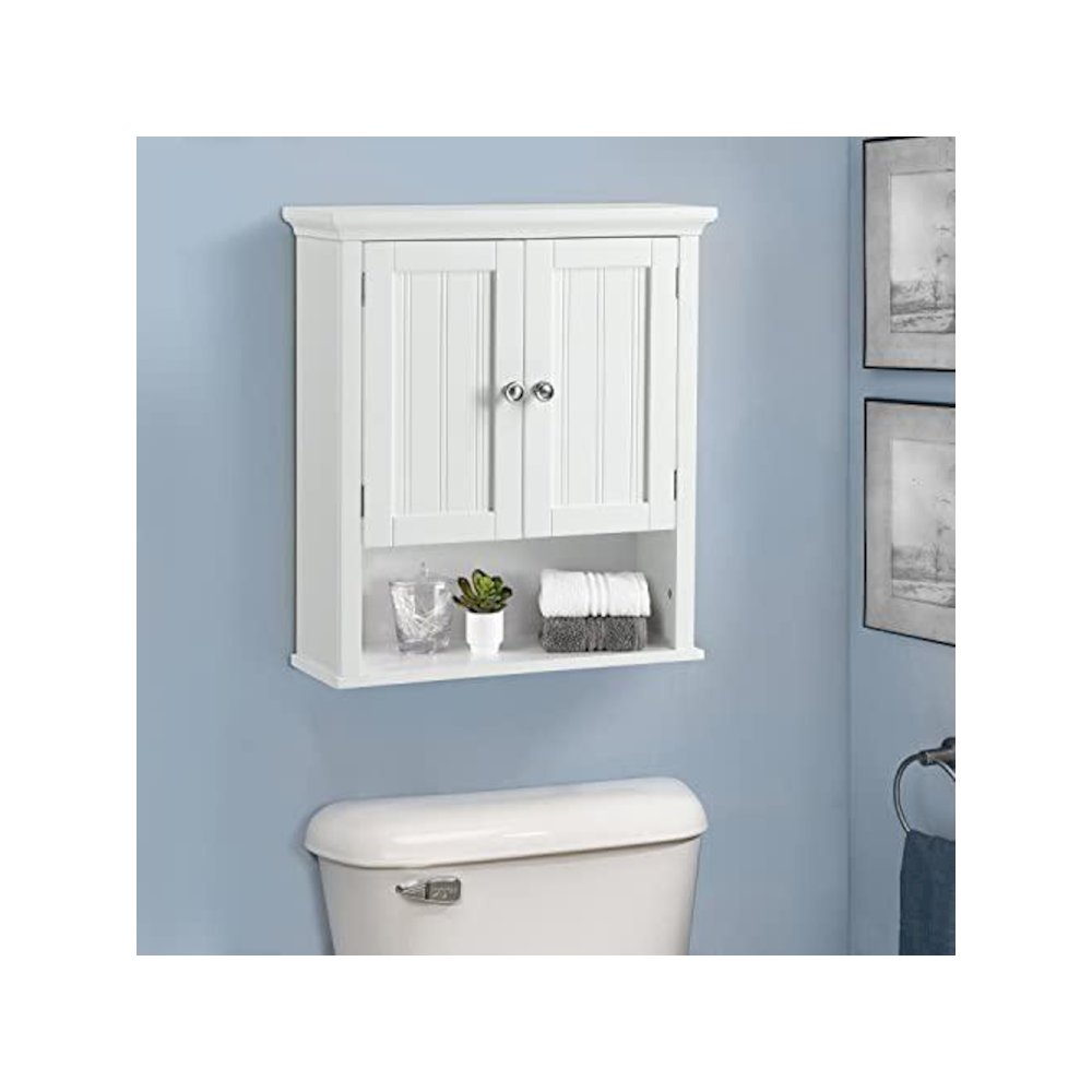 Two Door Wall Cabinet with shelves. Picture 8