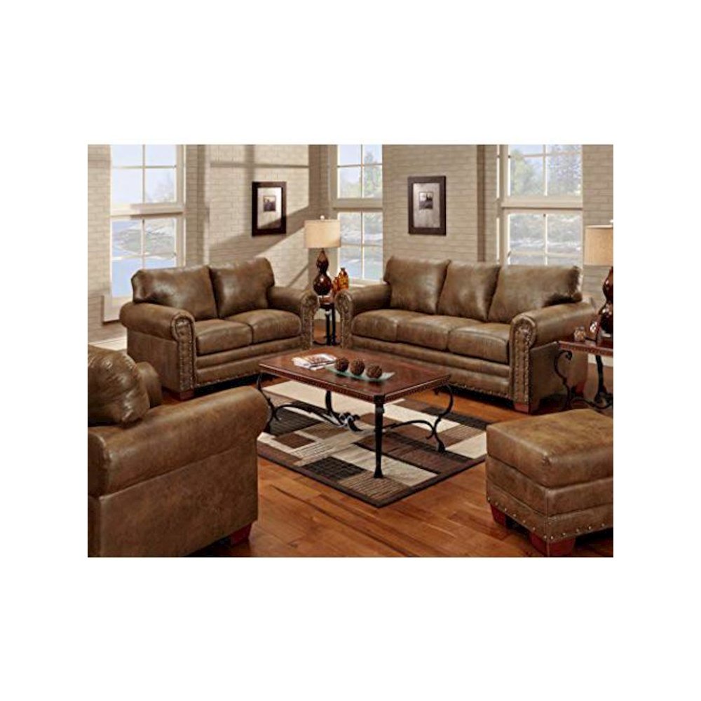 Buckskin Ottoman. Picture 8