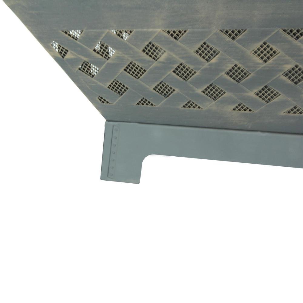 Fire Pit and Grill, Steel, Deep Bowl, Antique Bronze. Picture 4
