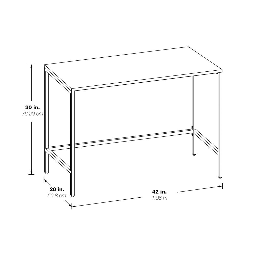 Contempo 42" Desk in White Oak Finish , CNT42-WK. Picture 4