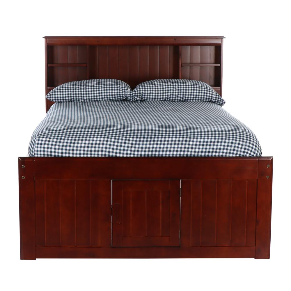 Full Captains Bookcase Bed with Two Six Drawer Pedestals. Picture 4