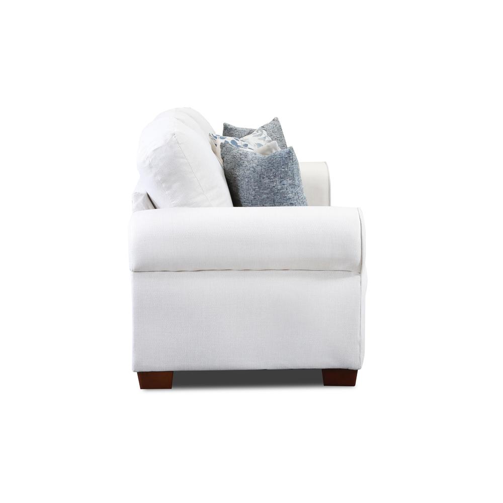 Living Room Pembroke Sofa with Four Throw Pillows. Picture 10