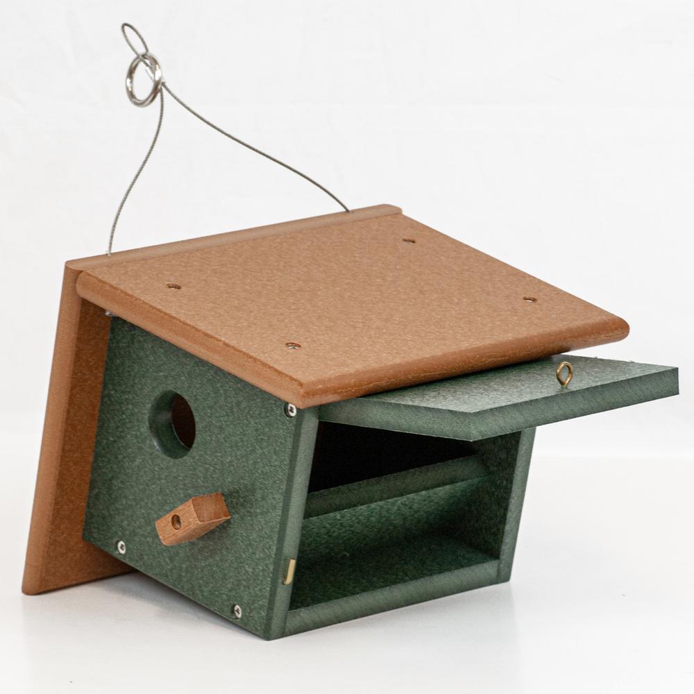 Wren or Chickadee Bird House Made of High Density Poly Resin. Picture 7