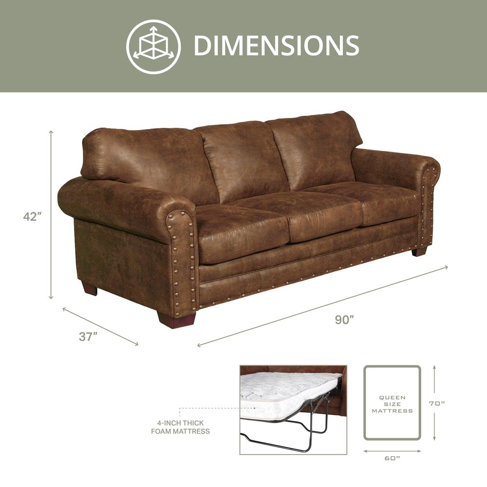Buckskin Sleeper Sofa. Picture 3