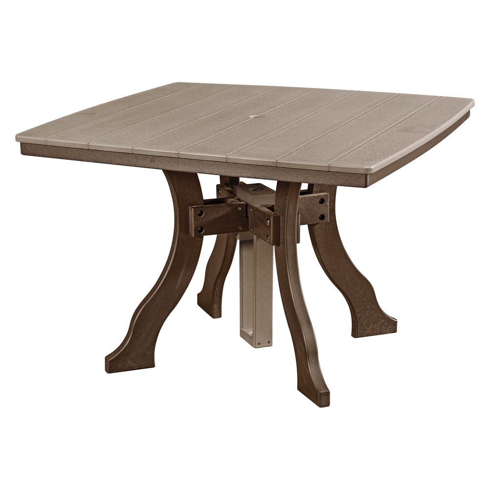 Five Piece Square Dining Height Dining Set in Weatherwood. Picture 2