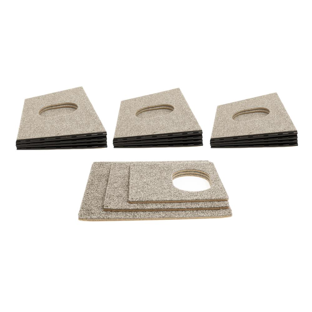 Happystack Cat Tower Model HS3SQTAN1 Pyramid Design in Tan Indoor/Outdoor Carpet. Picture 8