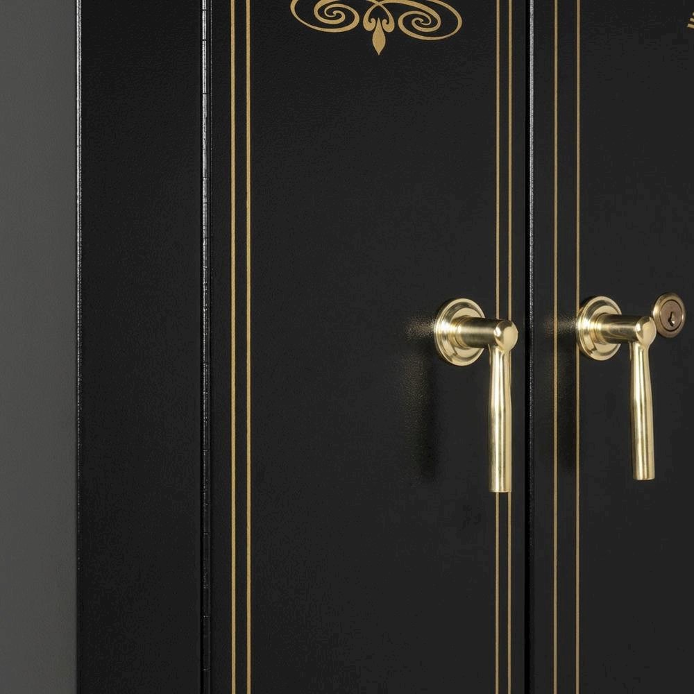 Steel Storage Cabinet In Black With Durable Construction And Spacious Interior. Picture 5