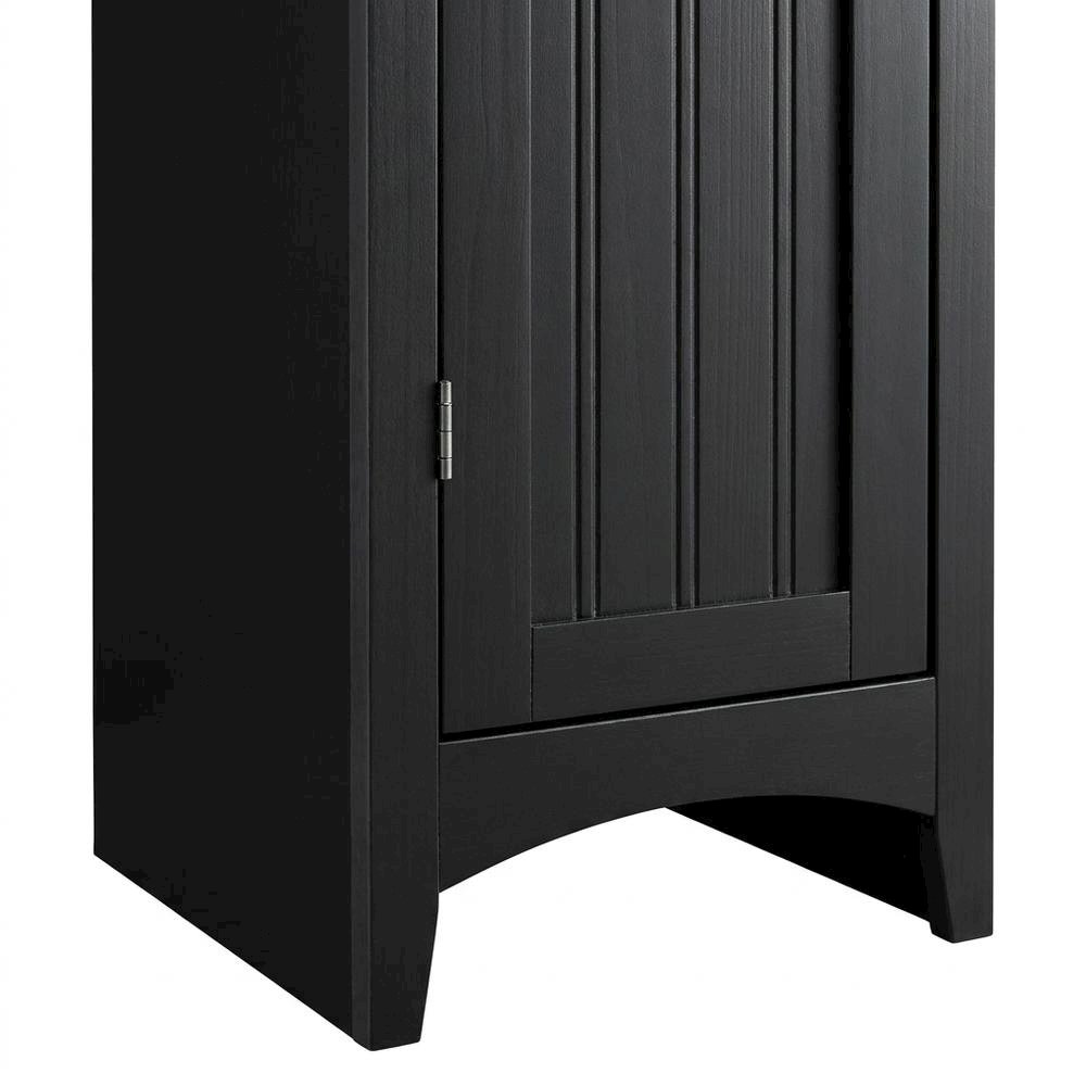 MDF Kitchen Pantry Storage Cabinet with Single Door and Adjustable Shelves. Picture 7