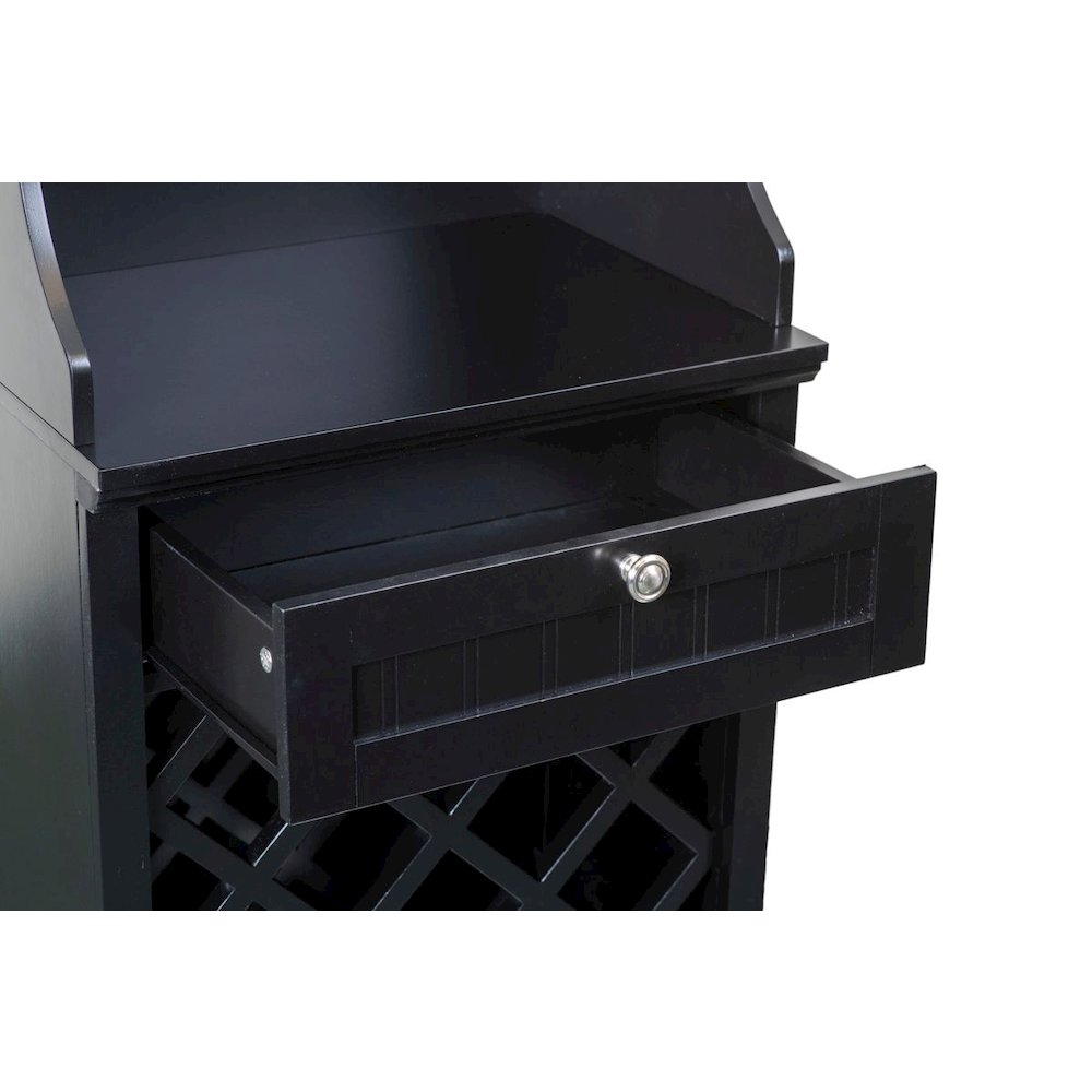Wine Cabinet in Black. Picture 5