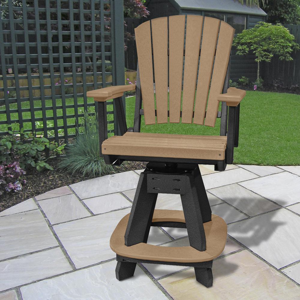 OS Home and Office Model CS130CBK-K Five Piece Square Counter Height Dining Set in Cedar on a Black Base. Picture 8