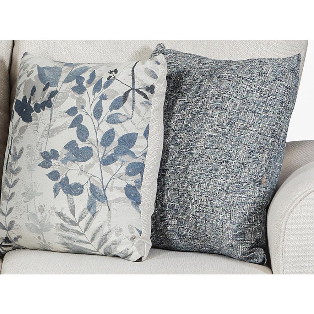 Living Room Pembroke Loveseat with Four Throw Pillows. Picture 8
