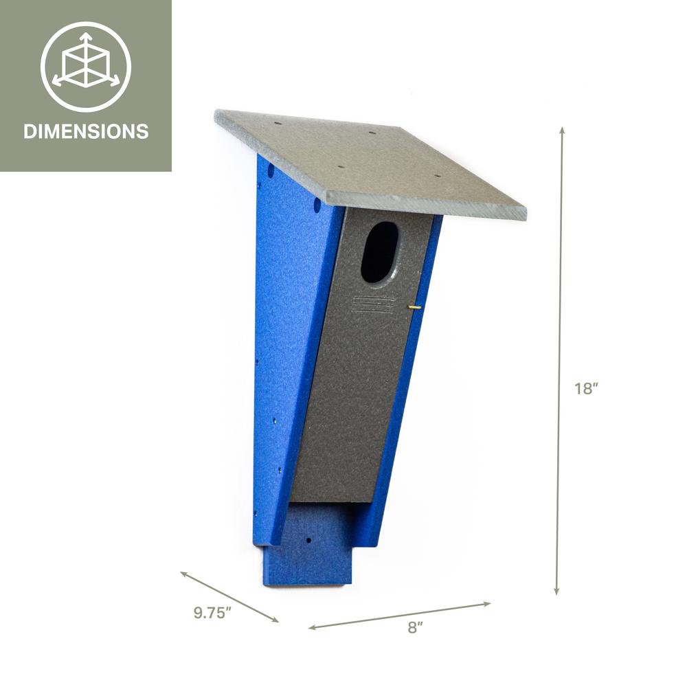 Peterson Blue Bird House Made with High Density Poly Resin. Picture 2