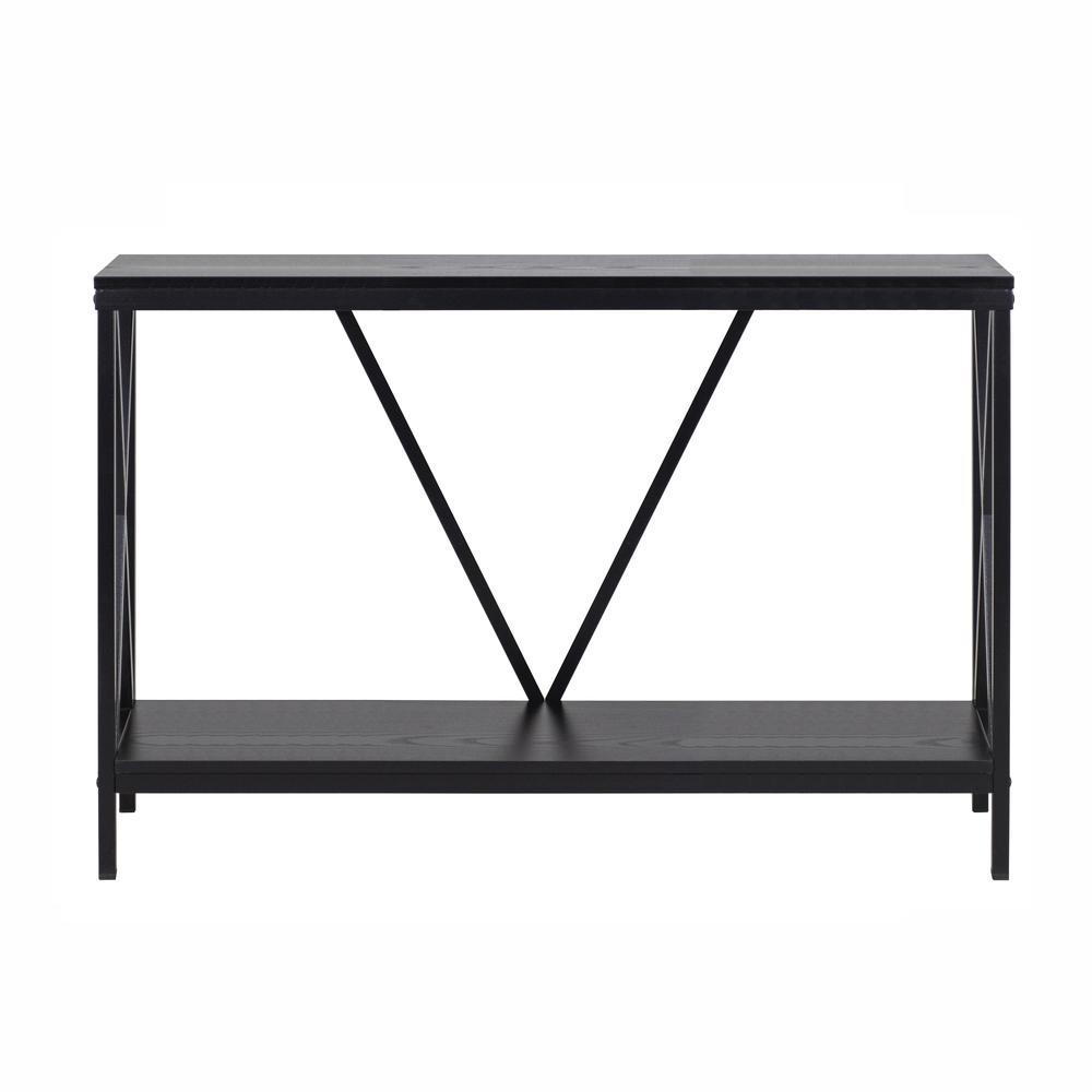 40/55 Gallon Steel X-Frame Aquarium Stand, with lower shelf, Black. Picture 2