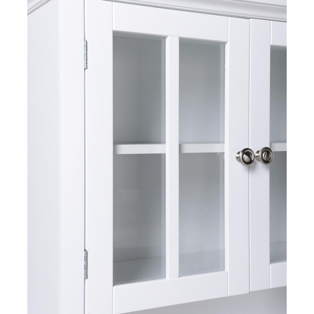 Buffet and Hutch with Framed Glass Doors and Drawer. Picture 4