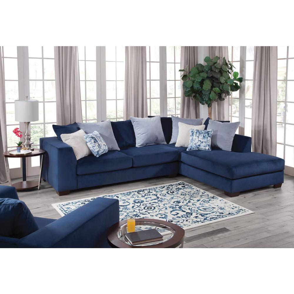 American Furniture L Shaped Sectional Sofa with 8 Back Pillows and 4 Accent Pillows. Picture 2