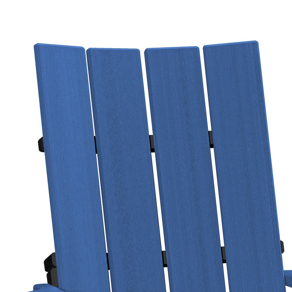 Brandon Swivel Glider in Blue on a Black Base. Picture 4