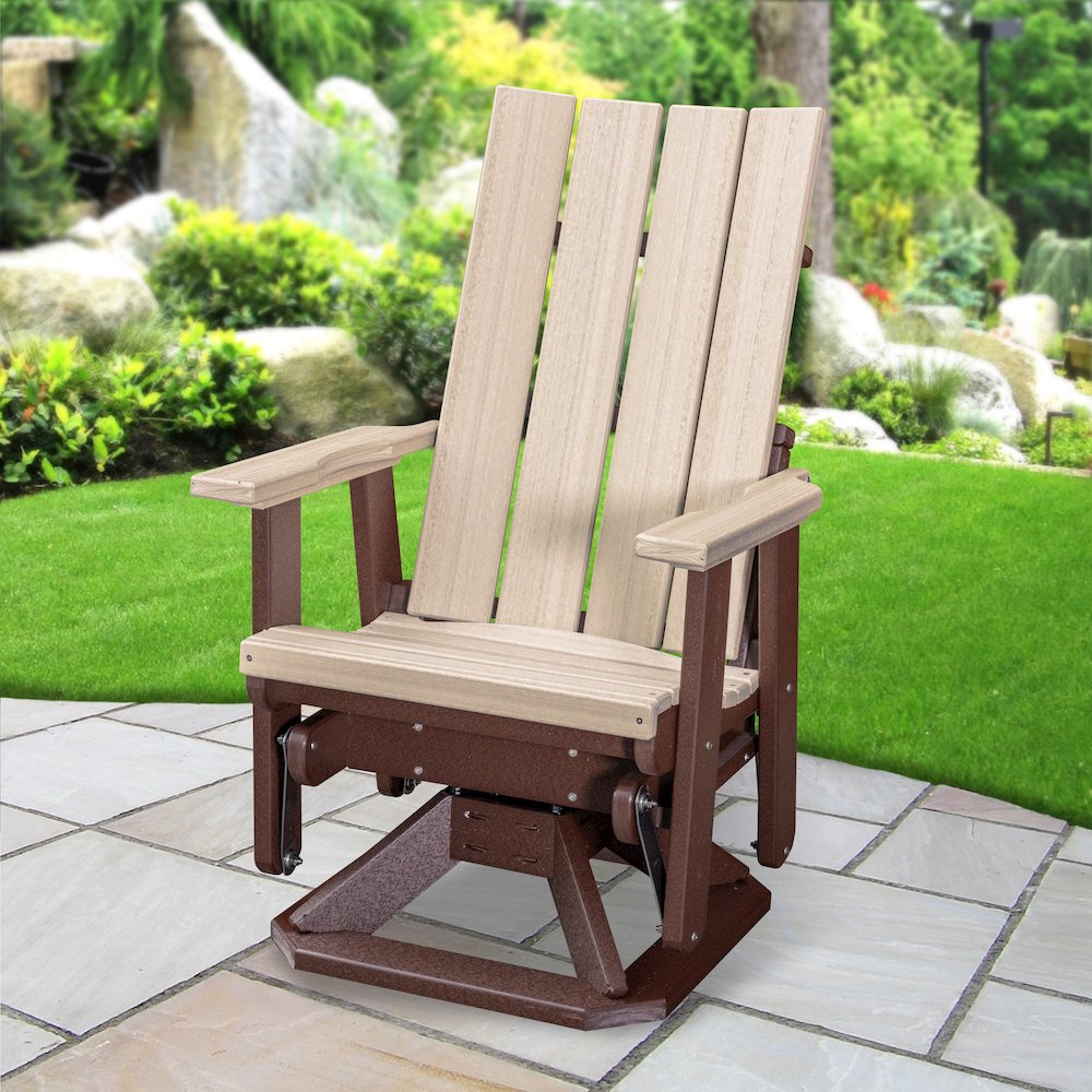 Brandon Swivel Glider in Birchwood on a Tudor Brown Base. Picture 3