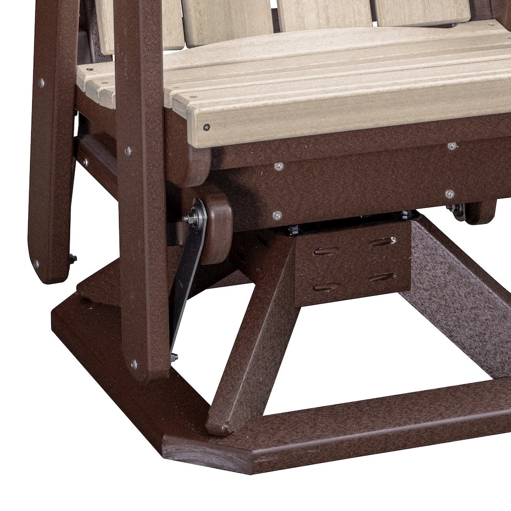 Brandon Swivel Glider in Birchwood on a Tudor Brown Base. Picture 9