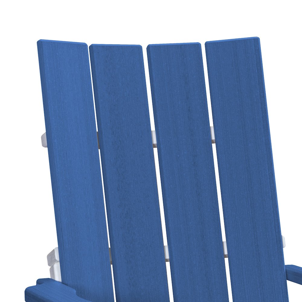 Brandon Swivel Glider in Blue on a White Base. Picture 5