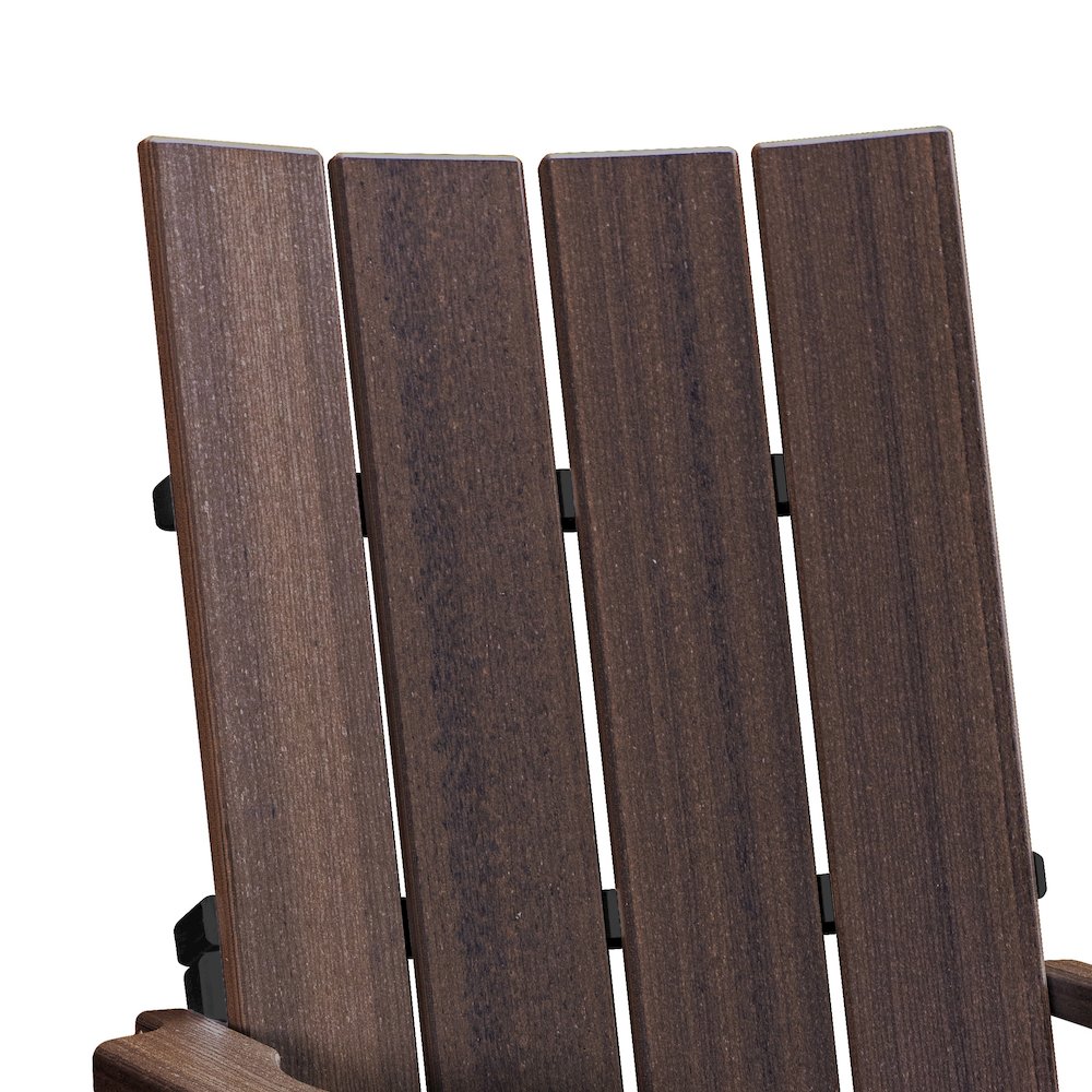 Brandon Swivel Glider in Brazilian Walnut on a Black Base. Picture 6