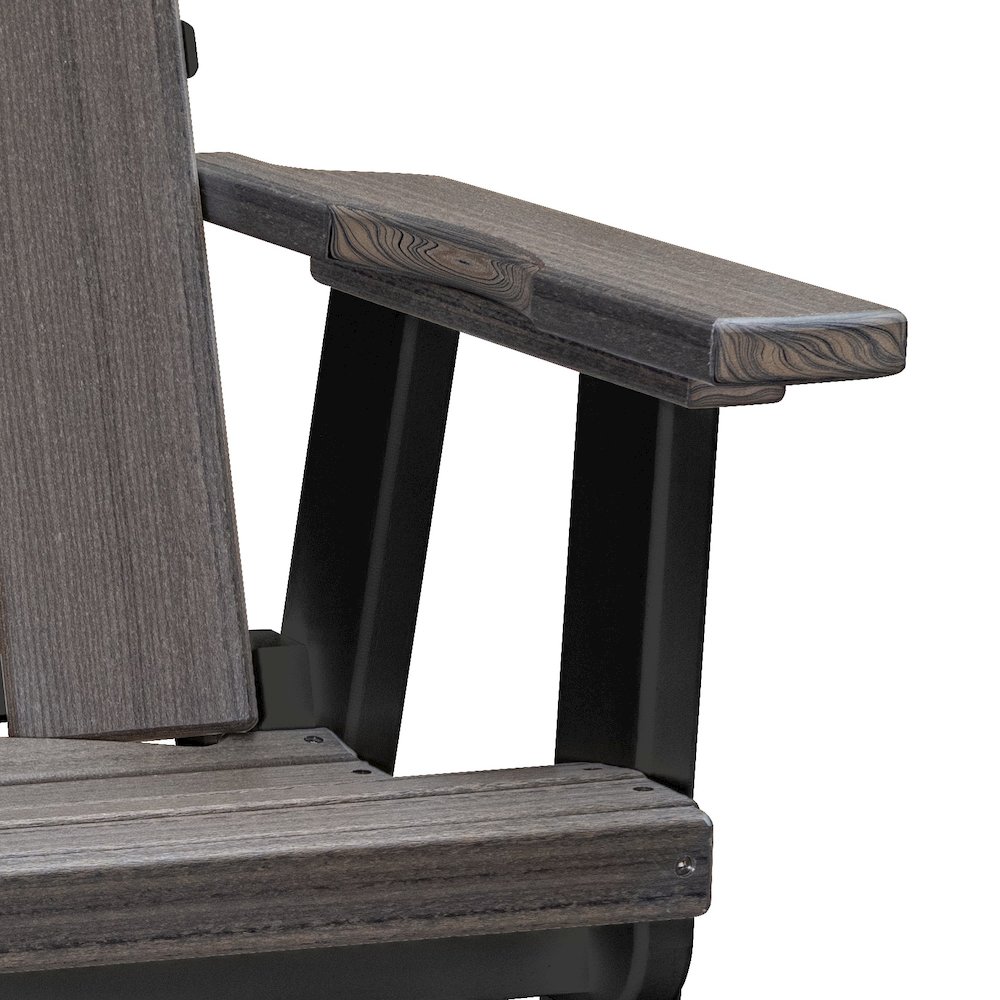 Brandon Swivel Glider in Coastal Gray on a Black Base. Picture 4