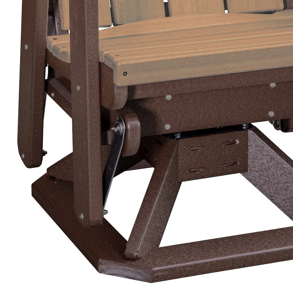 Brandon Swivel Glider in Cedar on a Tudor Brown Base. Picture 9