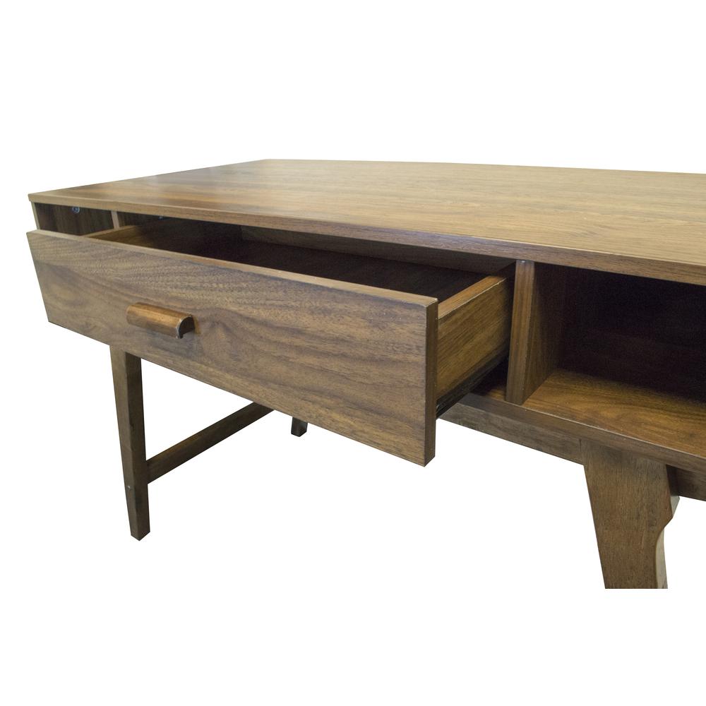 Mid Century Desk with One Drawer and Sturdy Legs. Picture 3