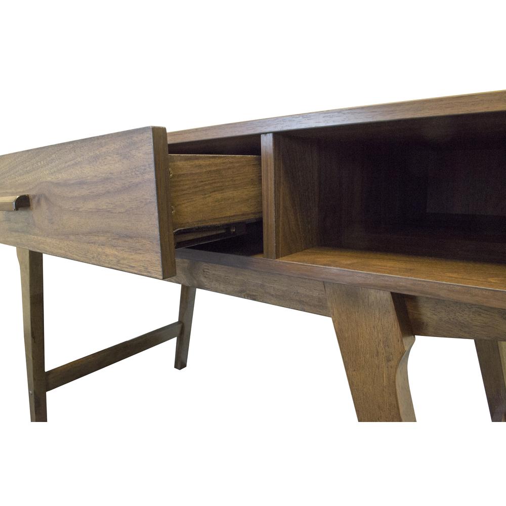 Mid Century Desk with One Drawer and Sturdy Legs. Picture 4