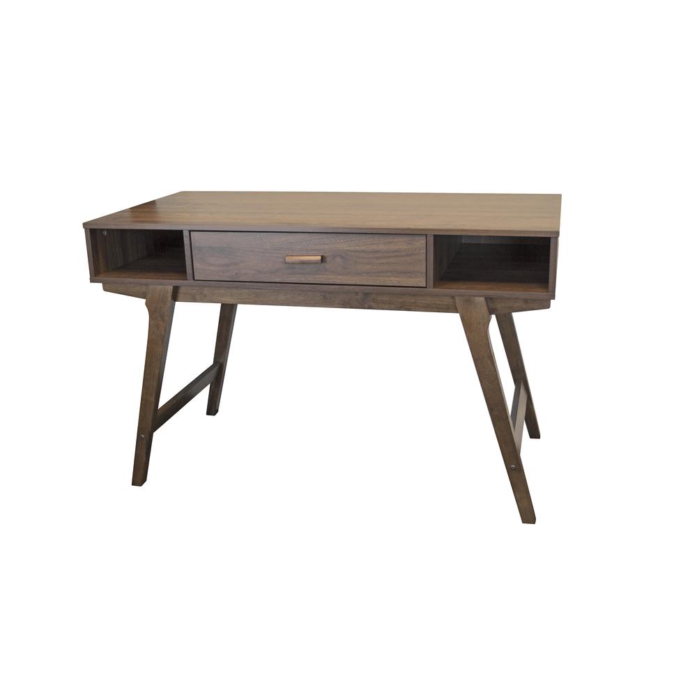 Mid Century Desk with One Drawer and Sturdy Legs. Picture 7