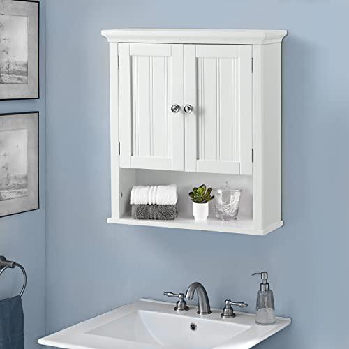 Two Door Wall Cabinet with shelves. Picture 9