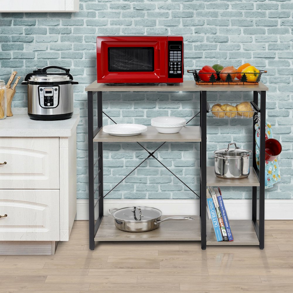 Kitchen Island with Slide Out Vegetable Basket. Picture 8