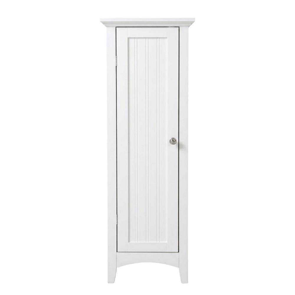 Metal and wood kitchen storage pantry with one door, space-saving design. Picture 1