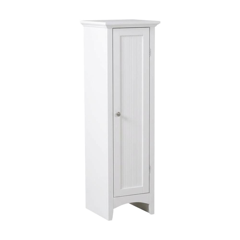 Metal and wood kitchen storage pantry with one door, space-saving design. Picture 3