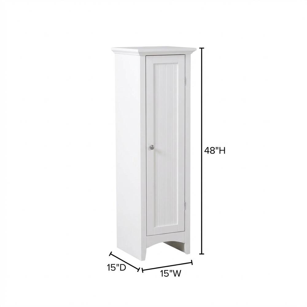 Metal and wood kitchen storage pantry with one door, space-saving design. Picture 4