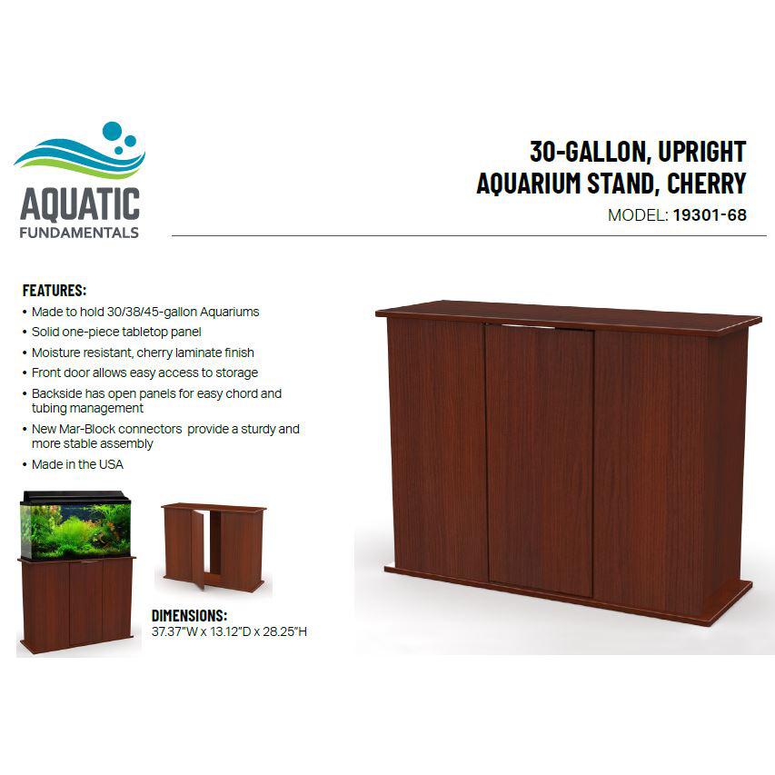 30/45 Gallon Serene Cherry Upright Aquarium Stand. Picture 8